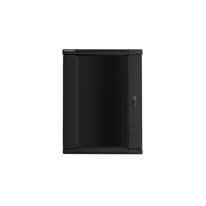 Armario rack lanberg 18u 600x450x907 auto ensamblado 19 pulgadas hasta 60 kg negro