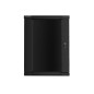 Armario rack lanberg 18u 600x450x907 auto ensamblado 19 pulgadas hasta 60 kg negro