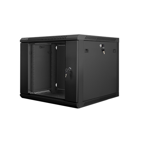 Armario rack lanberg 9u 600x600x501 auto ensamblado 19 pulgadas hasta 60 kg negro