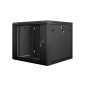 Armario rack lanberg 9u 600x600x501 auto ensamblado 19 pulgadas hasta 60 kg negro