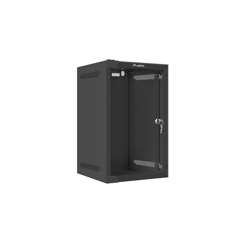 Armario rack lanberg 9u 280x310 auto ensamblado 10 pulgadas hasta 20 kg negro