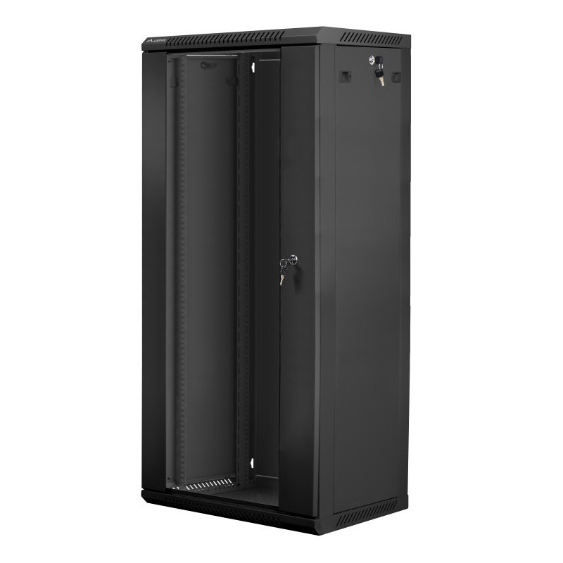 Armario rack lanberg 27u 600 x 450 19 pulgadas carga maxima 60kg negro