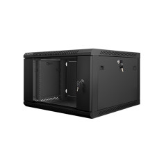 Armario rack lanberg 6u 600x600x368 auto ensamblado 19 pulgadas pulgadas hasta 60 kg negro
