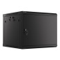 Armario lanberg mural rack 19 pulgadas 9u -  600x600 negro