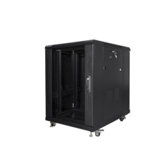 Armario lanberg rack 19 pulgadas 15u 600x800 flat pack black negro