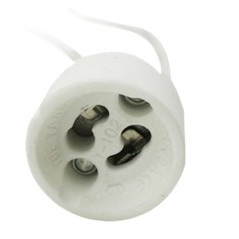 Porta lamparas silever electronic para gu10 230v 15 cm