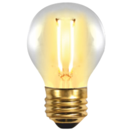 Bombilla led silver electronic filamento edison esferica 2w25w -  e27 -  2.200k -  320 -  150 lm -  luz extra calida -  a+
