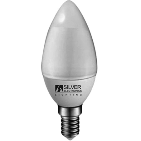 Bombilla led silver electronic eco vela 5w57w -  e14 -  6000k -  436 lm -  160 -  luz fria -  a+