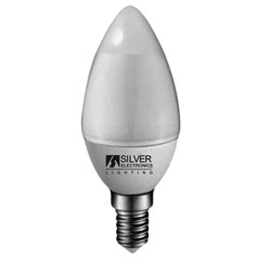 Bombilla led silver electronic eco vela 5w35w -  e14 -  3000k -  436 lm -  160 -  luz calida -  a+