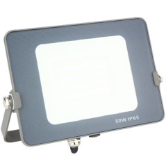 Foco proyector led ips 65 50w 5700k luz fria 4.000lm gris