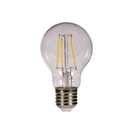 Bombilla led kodak filamento cristal esferica a60 -  e27 -  470lm -  calido 3000k -  4w40w -  no regulable
