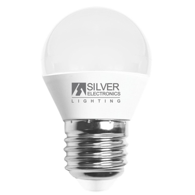 Bombilla led decorativa silver electronics esferica 7w70w -  e27 -  3000k -  620 lm -  luz calida -  a+