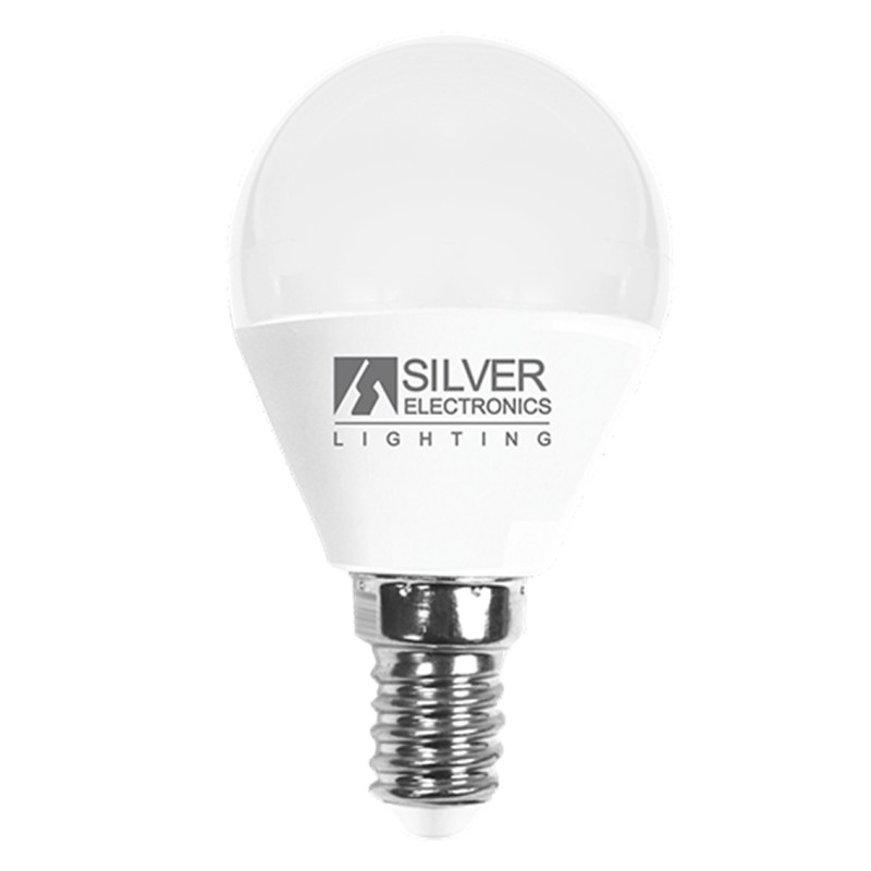 Bombilla led decorativa silver electronis esferica 7w70w -  e14 -  5000k -  620 lm -  luz blanca -  a+