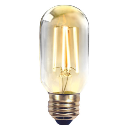 Bombilla led silver electronic filamento edison tubo 2w20w -  e27 -  2.200k -  320 -  220 lm -  luz extra calida -  a++