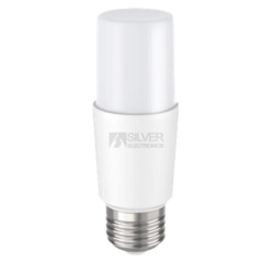 Bombilla led silver electronic eco tubular t37 ip20 -  720 lm -   9w60w -  e27 -  5000k -  a+