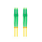 Latiguillo fibra optica lc - apc lanberg 3m mono duplex g657a1 lszh amarillo