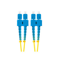 Latiguillo fibra 5m lanberg mono sc - upc - sc - upc duplex g657a1 lszh amarillo