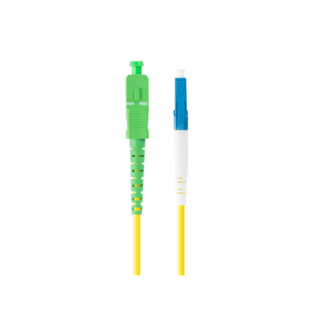 Latiguillo fibra optica lc - upc a sc - apc lanberg 2m mono simplex g657a1 lszh amarillo
