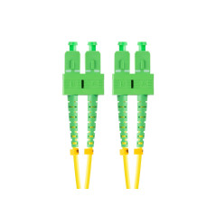 Latiguillo fibra optica sc - apc lanberg 2m mono duplex g657a1 lszh amarillo