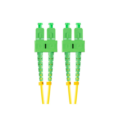 Latiguillo fibra optica sc - apc lanberg 2m mono duplex g657a1 lszh amarillo