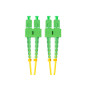 Latiguillo fibra optica sc - apc lanberg 2m mono duplex g657a1 lszh amarillo
