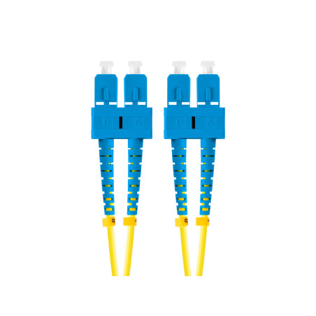 Latiguillo fibra optica sc - upc lanberg 2m mono duplex g657a1 lszh amarillo
