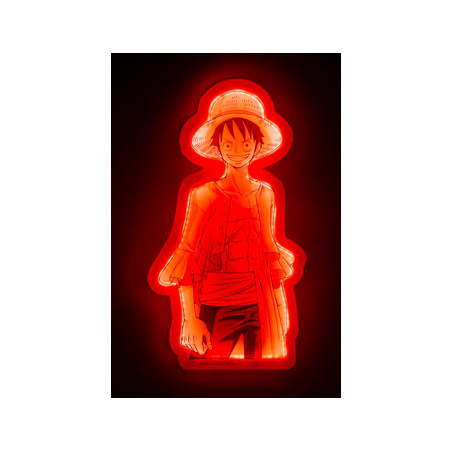 Mural lampara neon teknofun madcow entertainment one piece luffy 30 cm