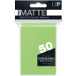 Fundas estndar ultra pro matte color lima para cartas paquete de 50