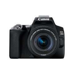 Camara digital canon reflex eos 250d+ef - s 18 - 55mm f - 4 - 5.6 is -   24.1mp -  digic 8 -  4k -  wifi -  bluetooth -  negro