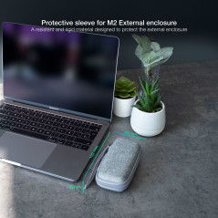 TooQ TQBC-M201G storage drive case Sleeve case Gray