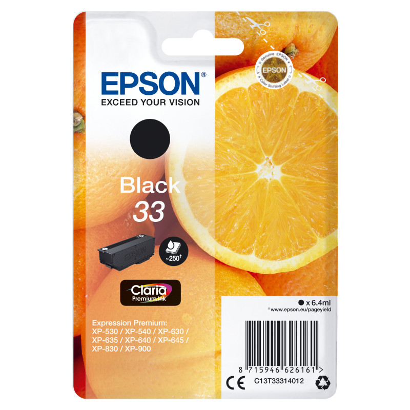 Cartucho tinta epson t333140 negro xp350*xp630 - xp635 - xp830 - naranja Cartucho tinta epson t333140 negro xp350*xp630 - xp635 - xp830 - naranja
