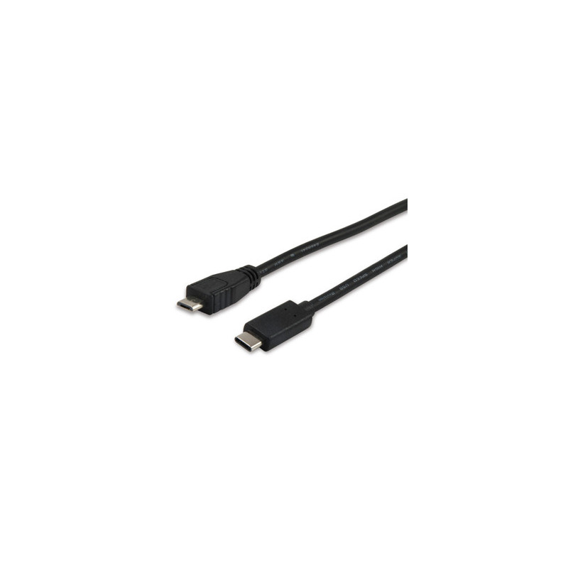 Cable usb tipo c a micro usb tipo b equip 1m - macho - macho - negro Cable usb tipo c a micro usb tipo b equip 1m - macho - macho - negro