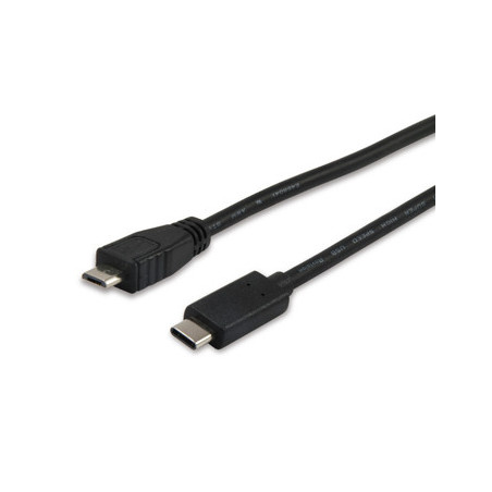 Cable usb tipo c a micro usb tipo b equip 1m -  macho - macho -  negro