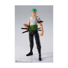 Roronoa zoro - romance dawn -  fig. 15 cm one piece sh figuarts re - run