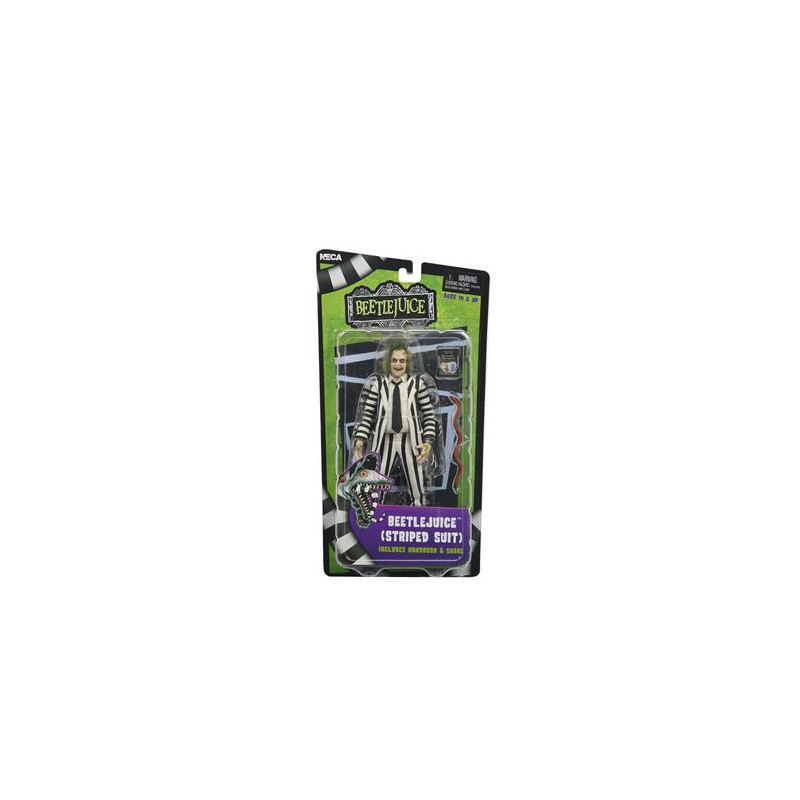 Beetlejuice black and white striped suit scale action fig. 18 cm beetlejuice (1988)