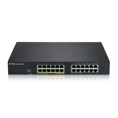 Switch 24 puertos zyxel gs1915 - 24ep - eu0101f 100 - 1000 gigabit ethernet 12 puertos poe