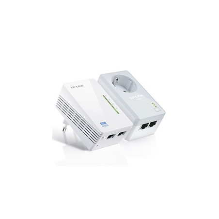 Pack x2 adaptaroes de red lina elecrica av500 power line wifi con enchufe tp - link