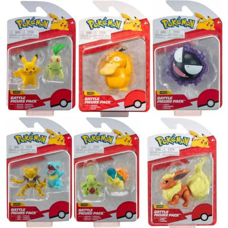 Pack de 6 figuras pokemon batalla ola 10