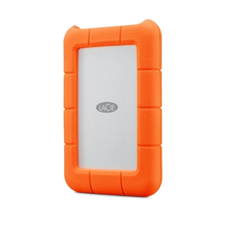 Rugged usb - c disco duro externo 2 tb naranja - plata