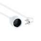 Cable de alimentacion schuko nanocable 2m -  macho - hembra -  blanco