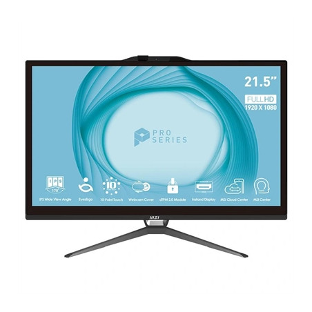 Ordenador all in one aio msi pro ap222t - 208es i3 - 13100 8 256 w11h 22 pulgadas tactil