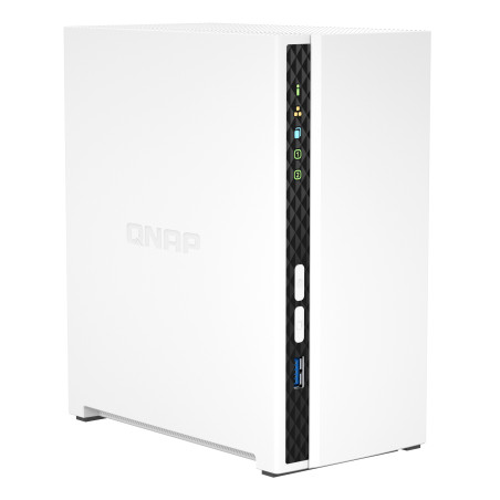 Servidor nas qnap k - ts - 233+2xmn10ada600s 2 bahias 2gb gigabit ethernet