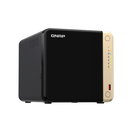 Servidor nas qnap k - ts - 464 - 8g+4xmn10ada600s 4 bahias 8gb gigabit ethernet
