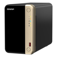 QNAP TS-264 NAS Tower Intel® Celeron® N5095 8 GB 8 TB HDD QNAP QTS Black, Gold