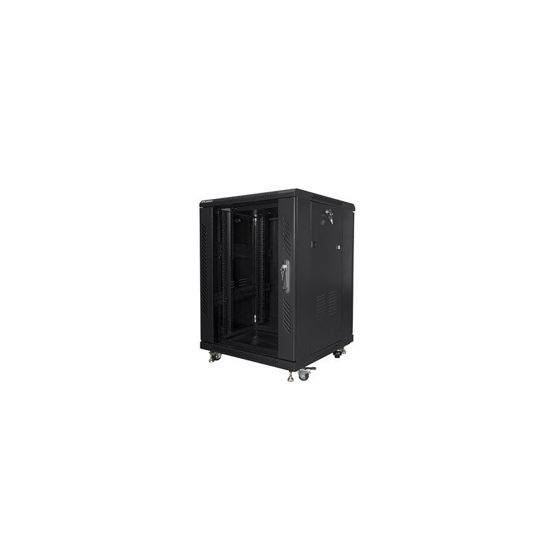 Armario rack lanberg 15u 600 x 600 auto ensamblado 19 pulgadas carga maxima 800kg negro