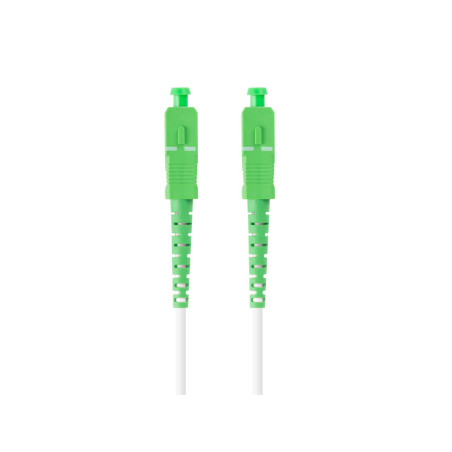 Latiguillo fibra optica sc - apc lanberg 30m mono simplex g657b3 lszh blanco
