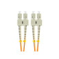 Latiguillo fibra optica sc - upc lanberg 2m multi duplex om2 50 - 125 lszh naranja