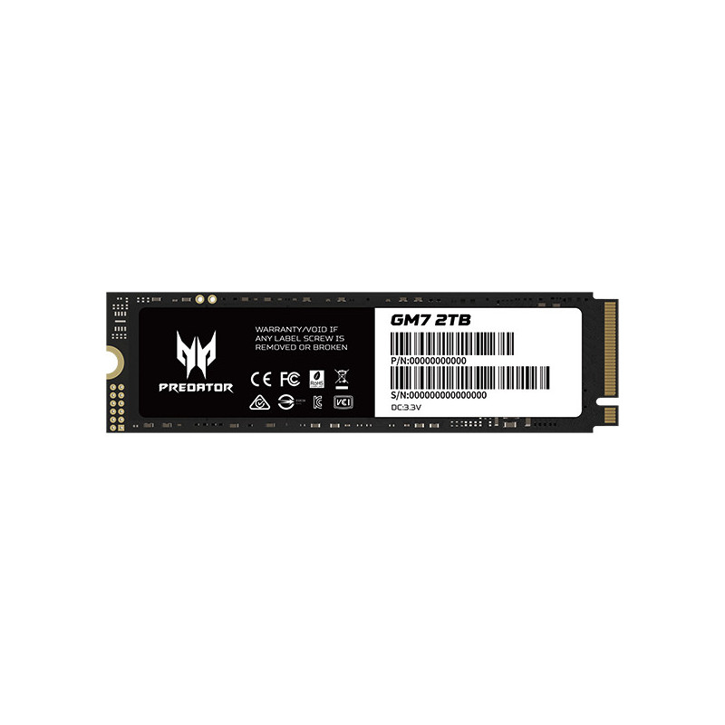 Acer Predator GM7 2 TB M.2 PCI Express 4.0 NVMe