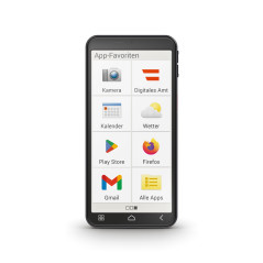 Emporia emporiaSMART.6lite 5.45" Android 13 4G USB Type-C 6 GB 128 GB 3600 mAh Black, Silver