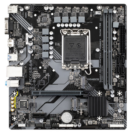 GIGABYTE B760M H DDR4 Scheda Madre - Supporta CPU Intel Core di 14a Generazione, 6+1+1 Fasi VRM Digitale, fino a 3200MHz DDR4